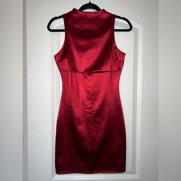Windsor Dresses & Skirts - Windsor NWT High Neck Red Mini Sleeveless Dress, Satin fabric, BRAND NEW!